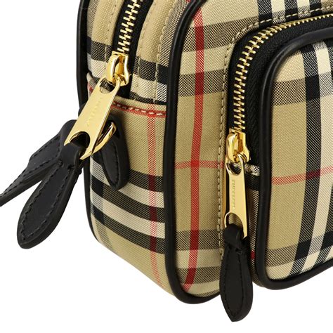 burberry black plaid purse|burberry camera handbags.